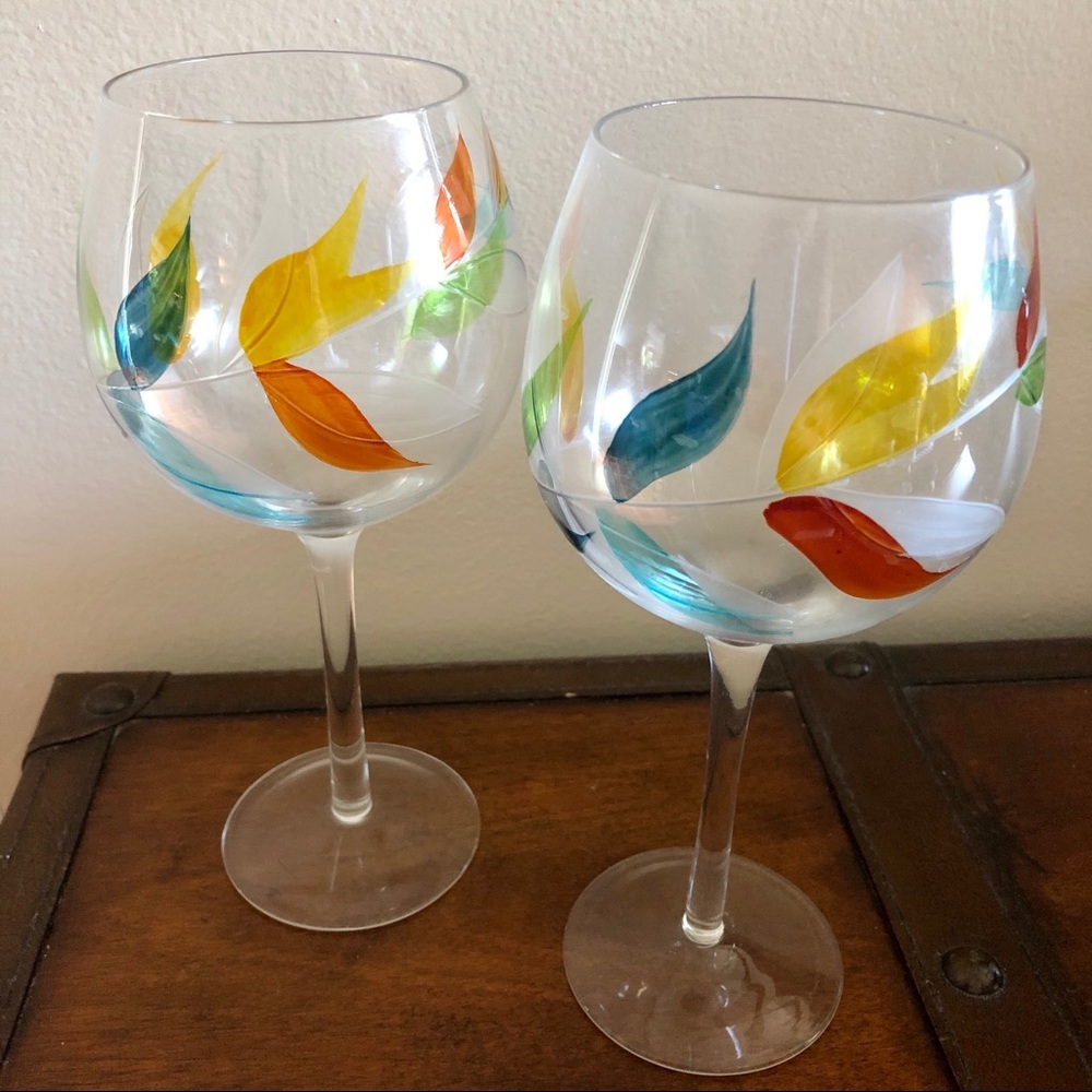 Pier 1 White Wine Glasses